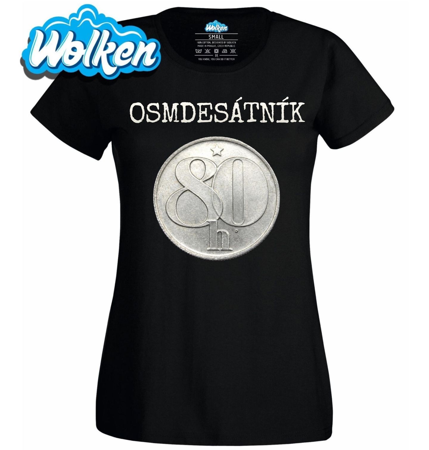 Dámské tričko Osmdesátník 80. Kulatiny Československý Haléř.jpg
