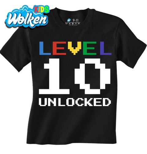 Obrázek produktu Dětské tričko Level 10 Unlocked