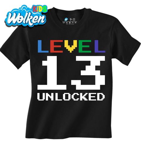 Obrázek produktu Dětské tričko Level 13 Unlocked