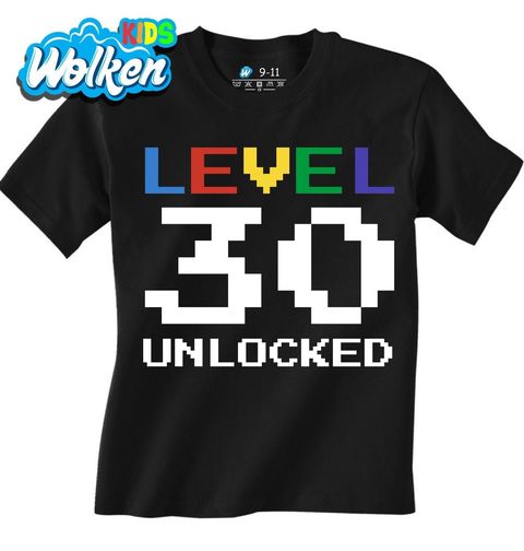 Obrázek produktu Dětské tričko Level 30 Unlocked