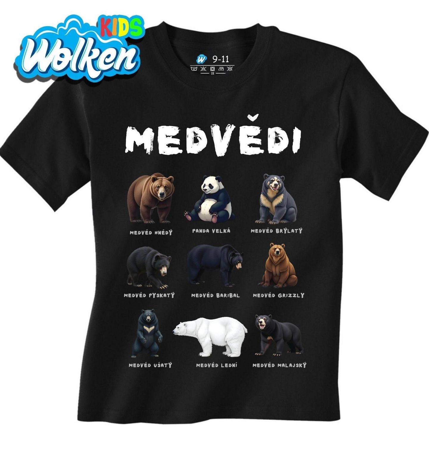 Dětské tričko Druhy Medvědů.jpg