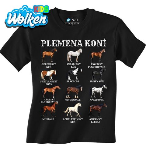 Obrázek produktu Dětské tričko Plemena Koní