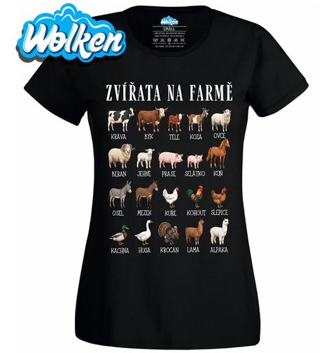 Obrázek produktu Dámské tričko Zvířata na Farmě