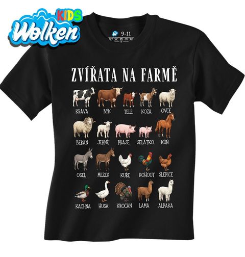 Obrázek produktu Dětské tričko Zvířata na Farmě