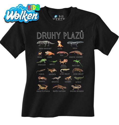 Obrázek produktu Dětské tričko Druhy Plazů