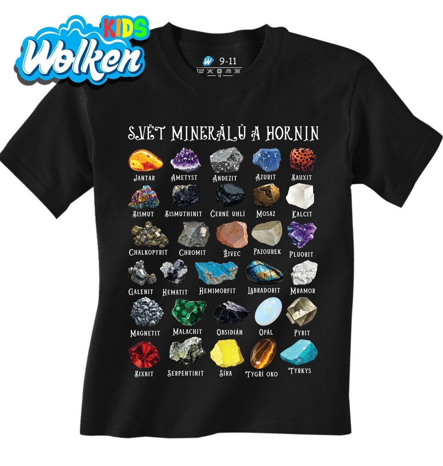 Dětské tričko Svět Minerálů a Hornin.jpg