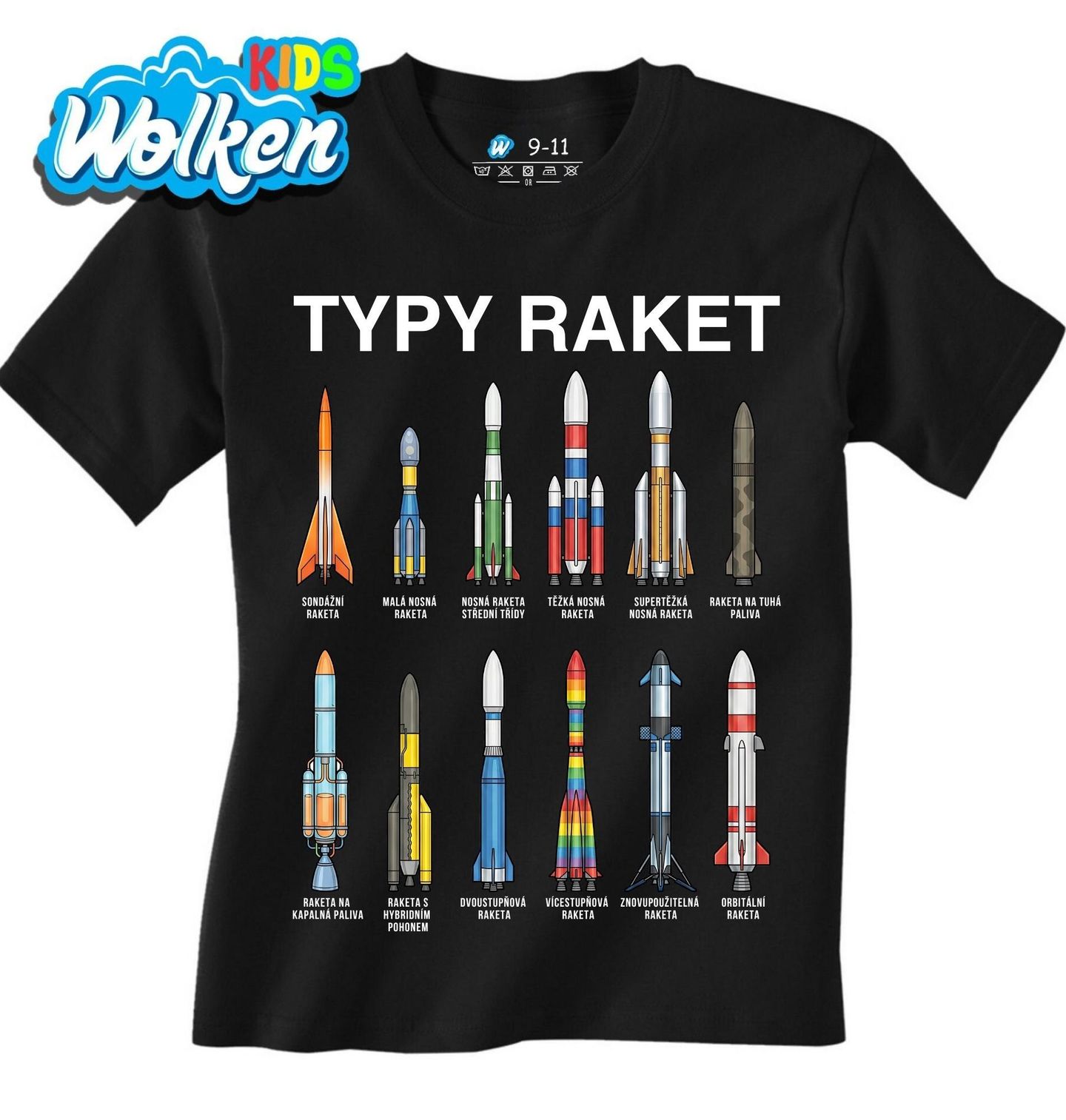 Dětské tričko Typy Raket.jpg