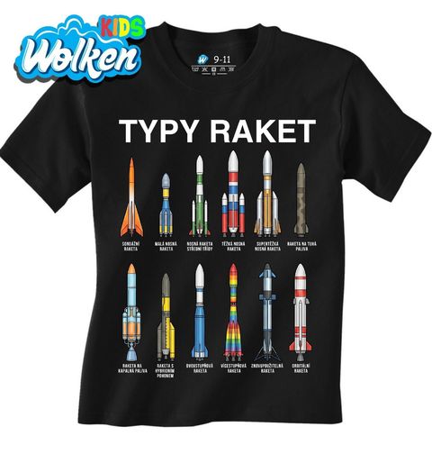 Obrázek produktu Dětské tričko Typy Raket