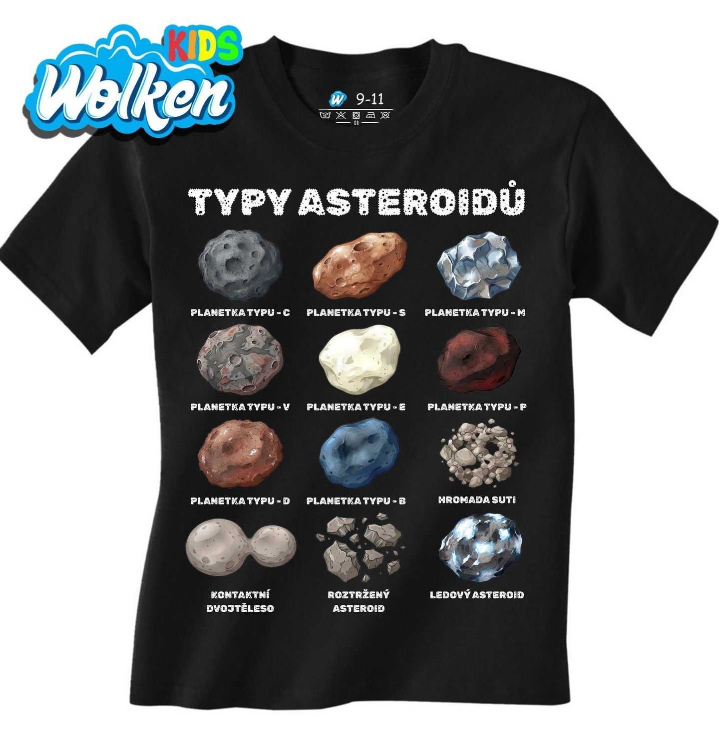Dětské tričko Typy Asteroidů.jpg