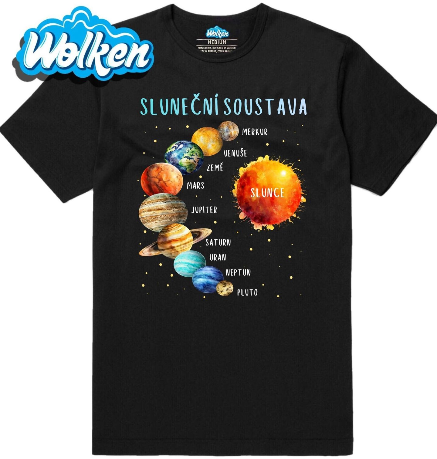 Pánské tričko Sluneční soustava Od Merkuru po Pluto.jpg