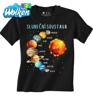 Dětské tričko Sluneční soustava Od Merkuru po Pluto.jpg