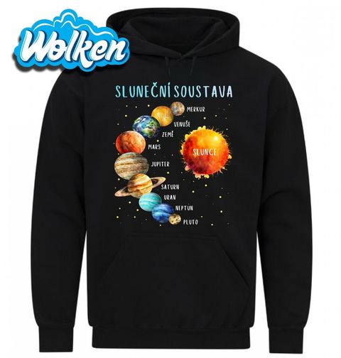 Obrázek produktu Pánská mikina Sluneční soustava Od Merkuru po Pluto