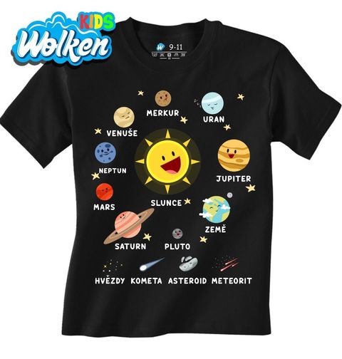 Obrázek produktu Dětské tričko Veselá Sluneční Soustava