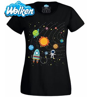 Dámské tričko Astronaut na Oběžné Dráze.jpg