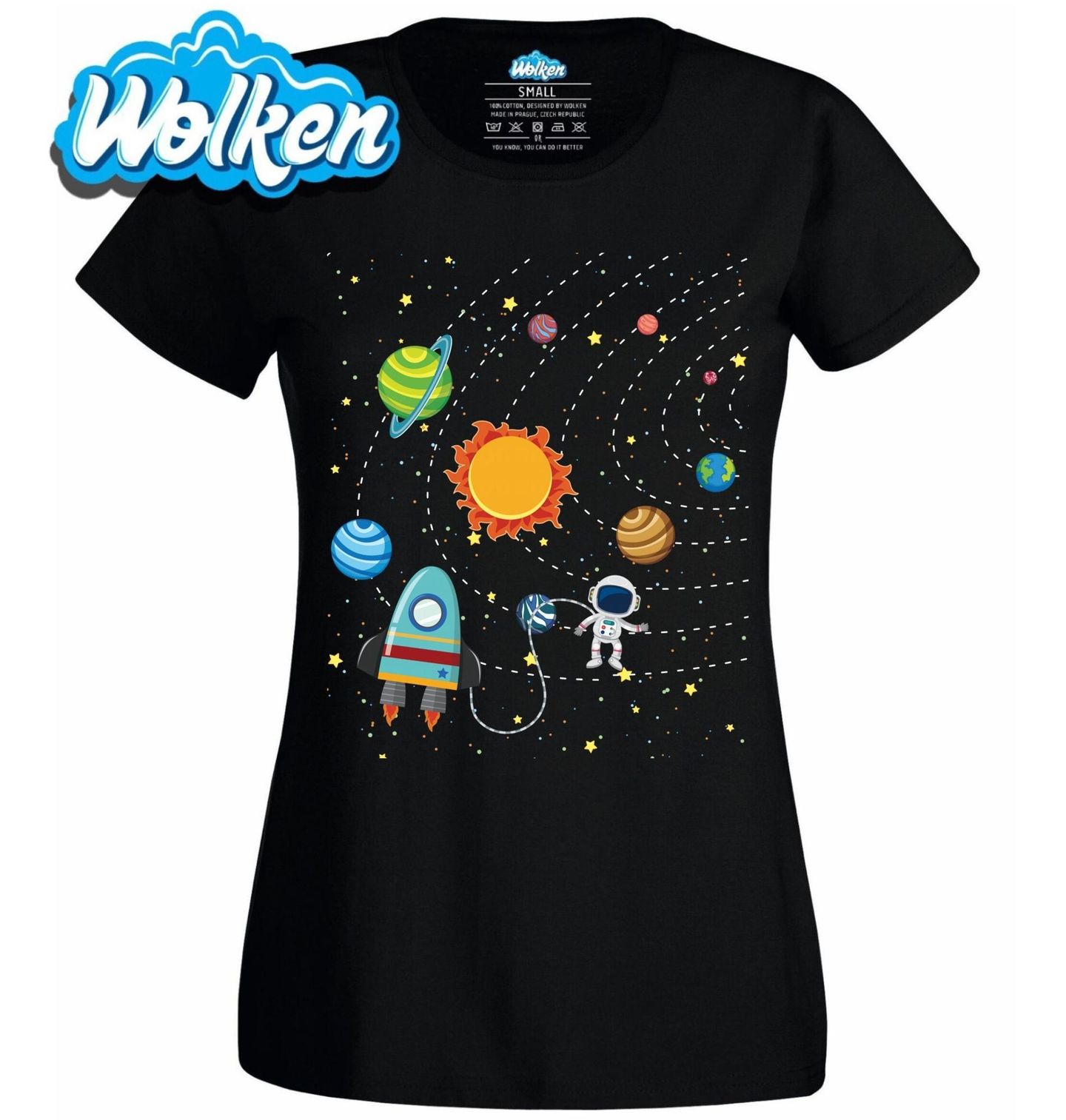 Dámské tričko Astronaut na Oběžné Dráze.jpg
