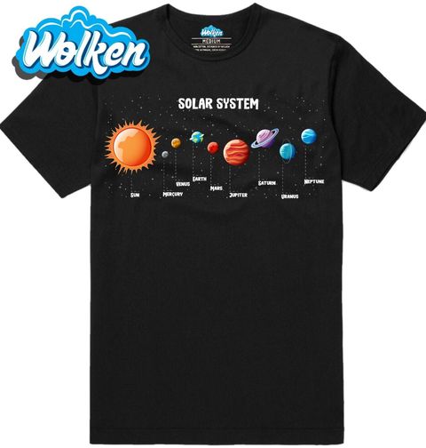 Obrázek produktu Pánské tričko Planety Sluneční soustavy Solar System