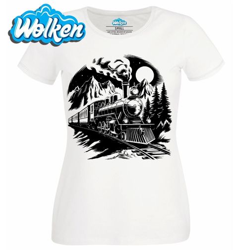 Obrázek produktu Dámské tričko Parní Lokomotiva v Horách
