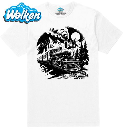 Obrázek produktu Pánské tričko Parní Lokomotiva v Horách