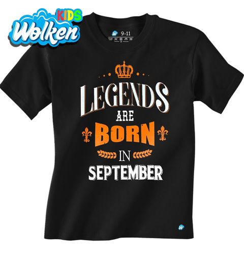 Obrázek produktu Dětské tričko Legendy se rodí v Září! Legends are born in September