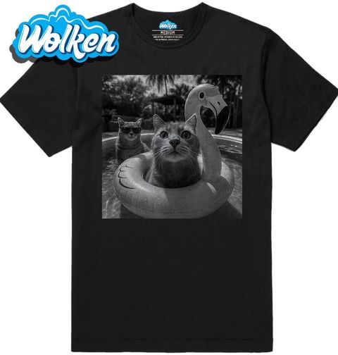 Obrázek produktu Pánské tričko Kočka v Bazénu