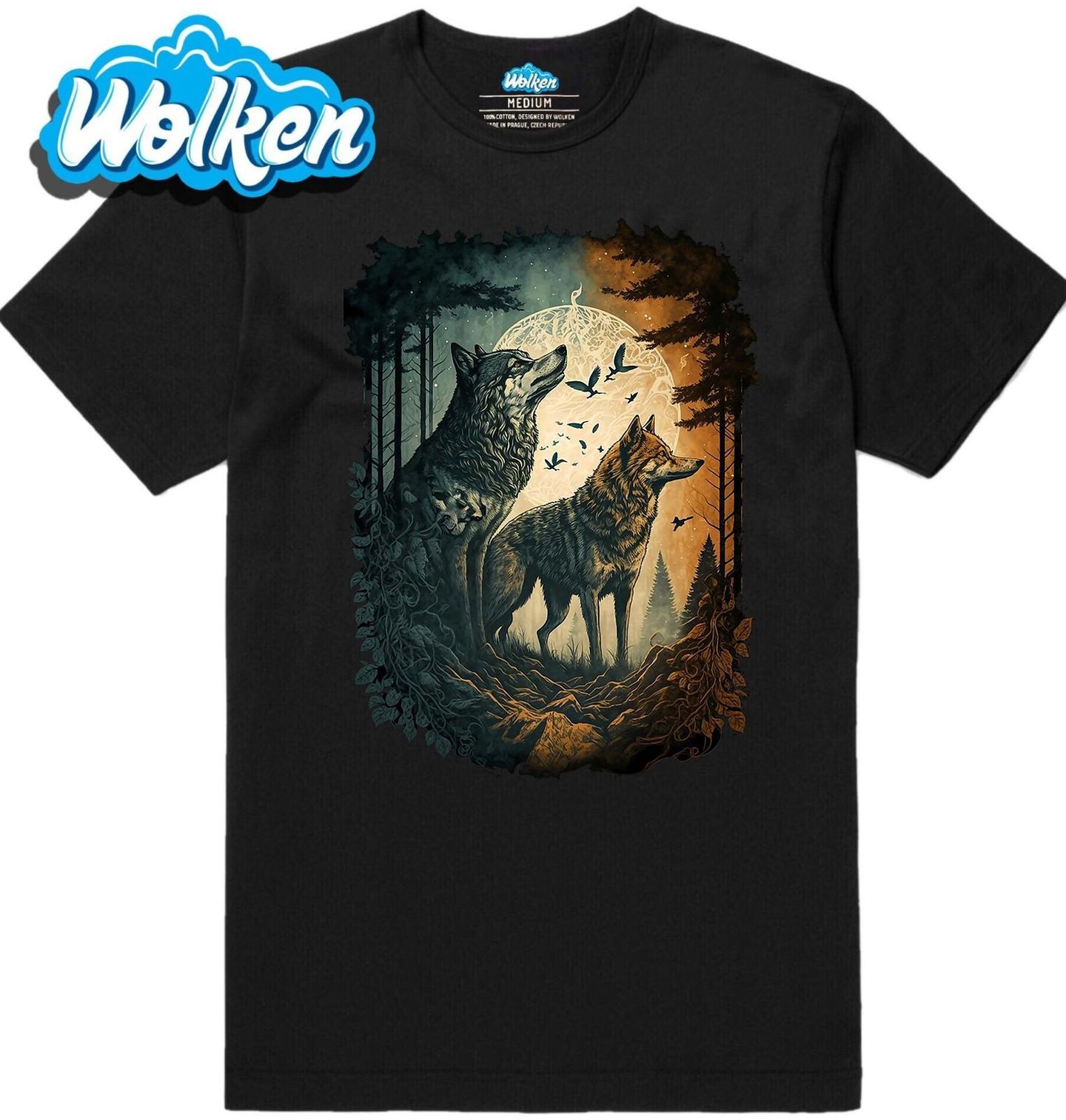 Pánské tričko Měsíční Vlci.jpg