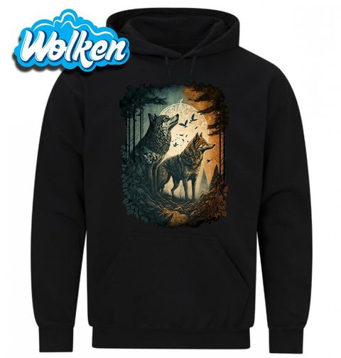 Obrázek produktu Pánská mikina Měsíční Vlci