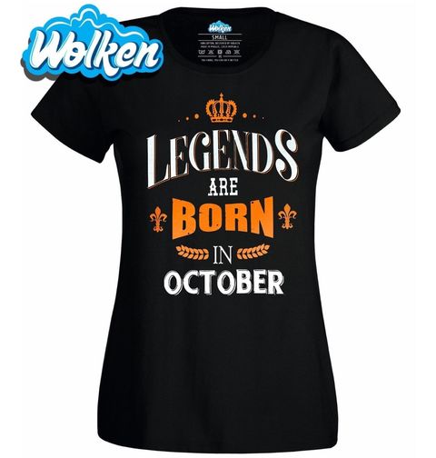 Obrázek produktu Dámské tričko Legendy se rodí v Řijnu! Legends are born in October
