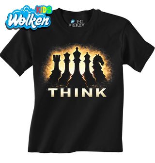 Dětské tričko Královská Strategie Šachů Think.jpg