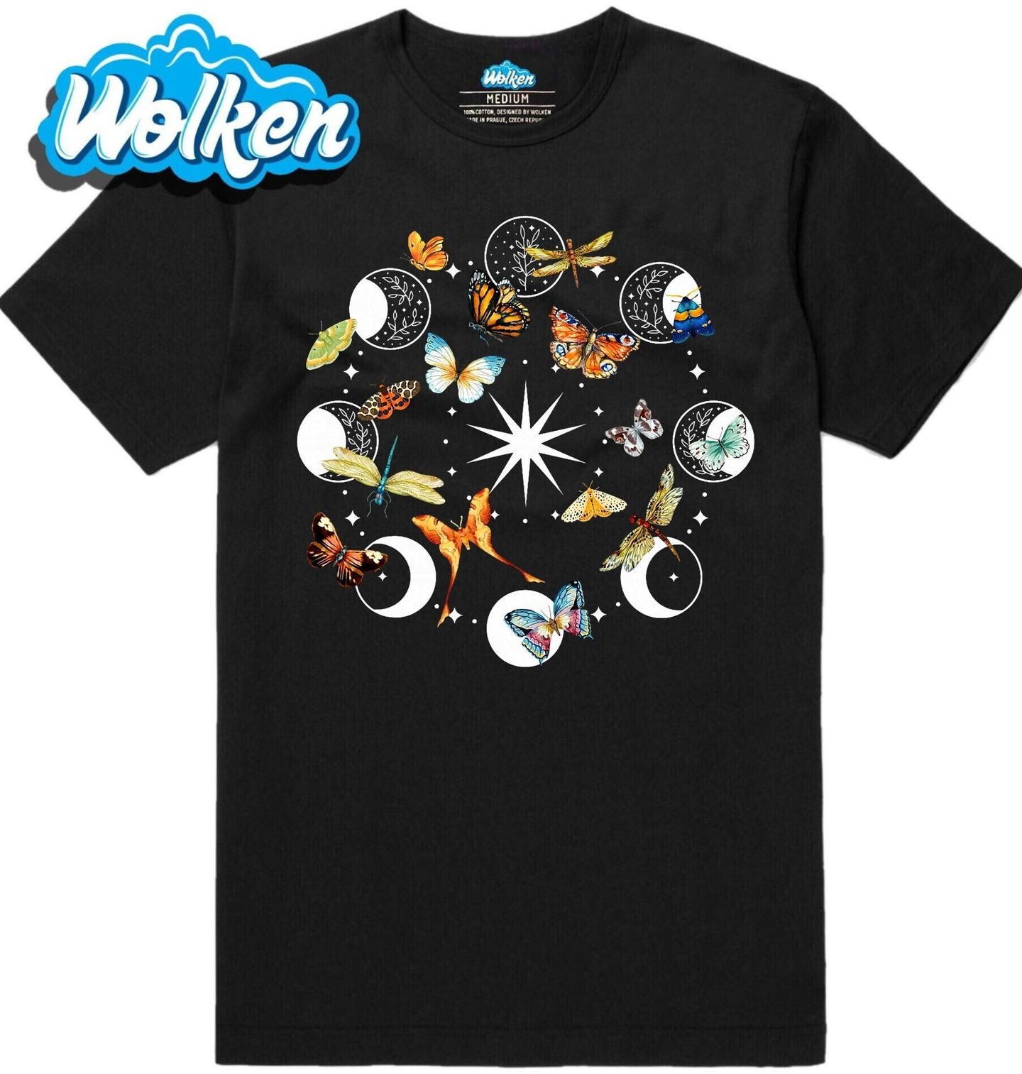 Pánské tričko Fáze Měsíce mezi Motýly.jpg