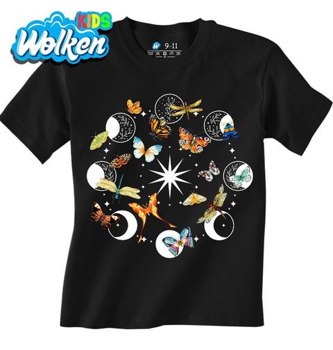 Obrázek produktu Dětské tričko Fáze Měsíce mezi Motýly