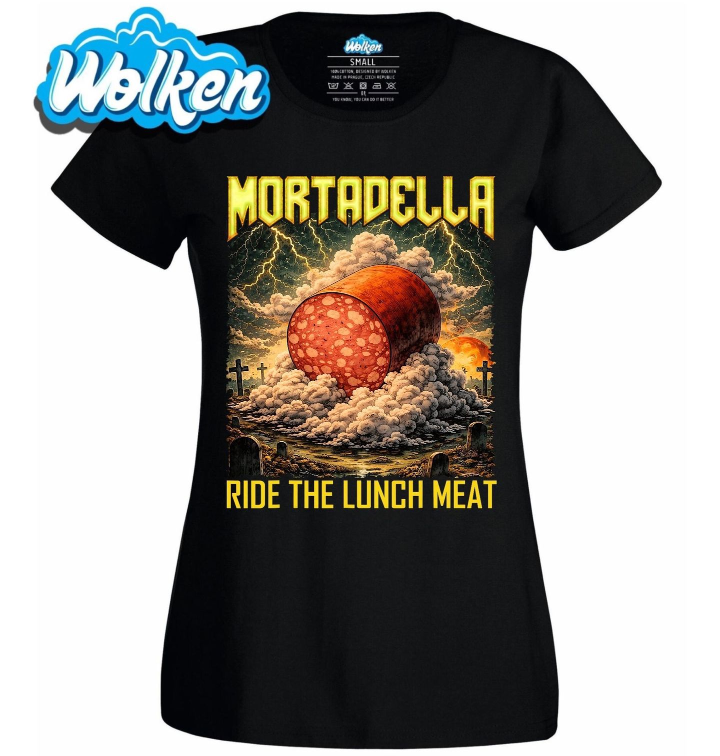 Dámské tričko Metalový Salám Mortadela.jpg