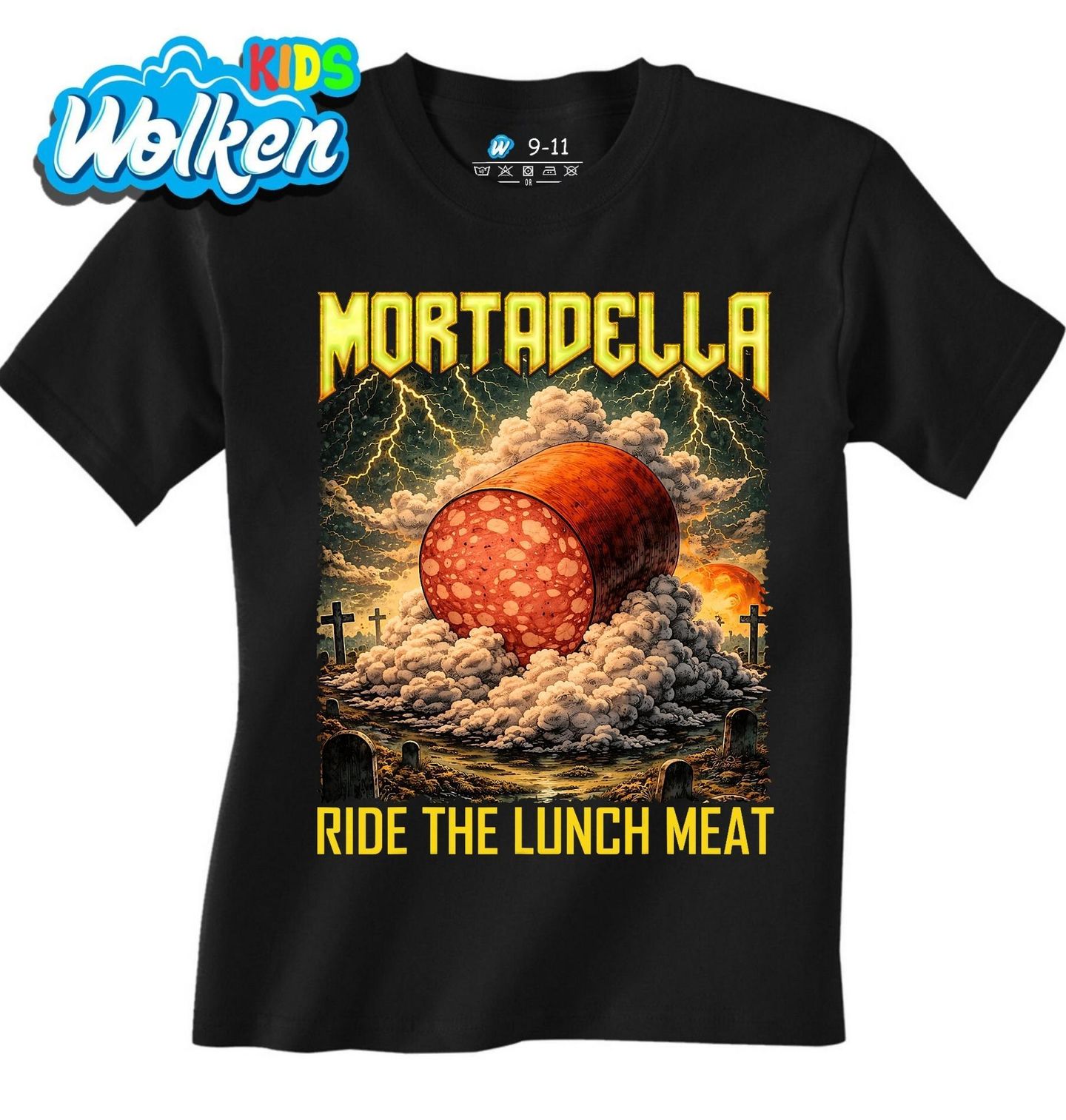 Dětské tričko Metalový Salám Mortadela.jpg