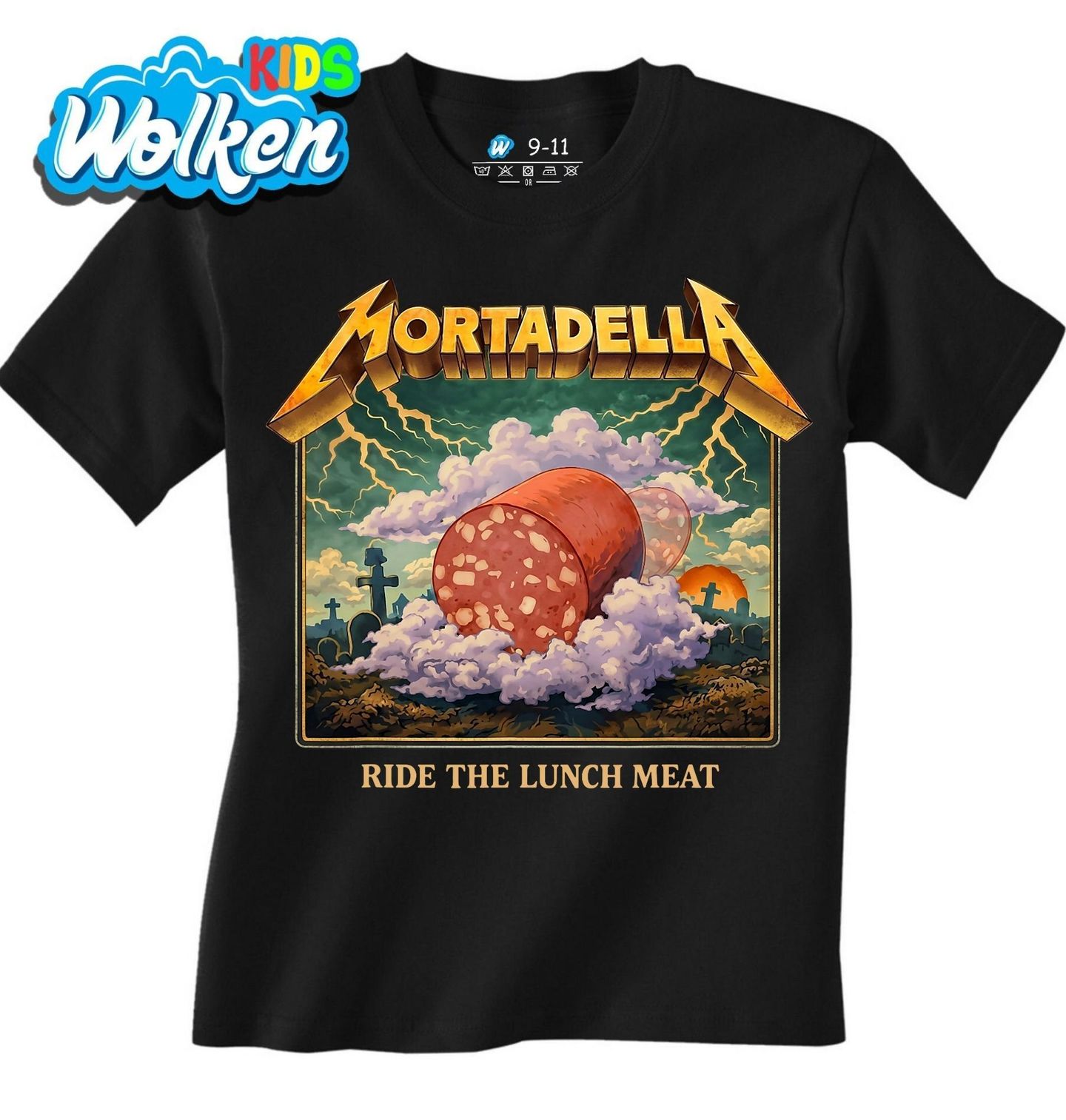 Dětské tričko Salám Mortadela Ride the Lunch Meat.jpg