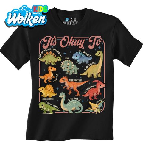 Obrázek produktu Dětské tričko Dinosauři Je v pořádku být sám sebou