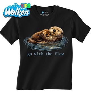 Dětské tričko Vydří Rodina Go with the flow.jpg