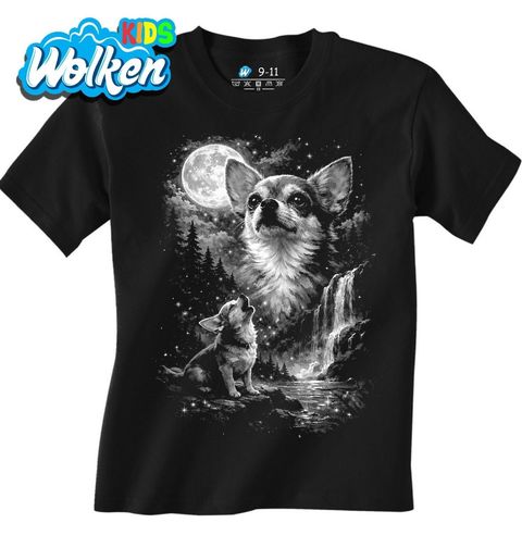 Obrázek produktu Dětské tričko Čivava vyjící k Úplňku