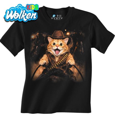 Obrázek produktu Dětské tričko Kovbojská Kočka na Útěku