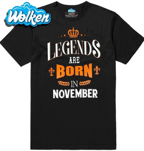 Obrázek produktu Pánské tričko Legendy se rodí v Listopadu! Legends are born in November.
