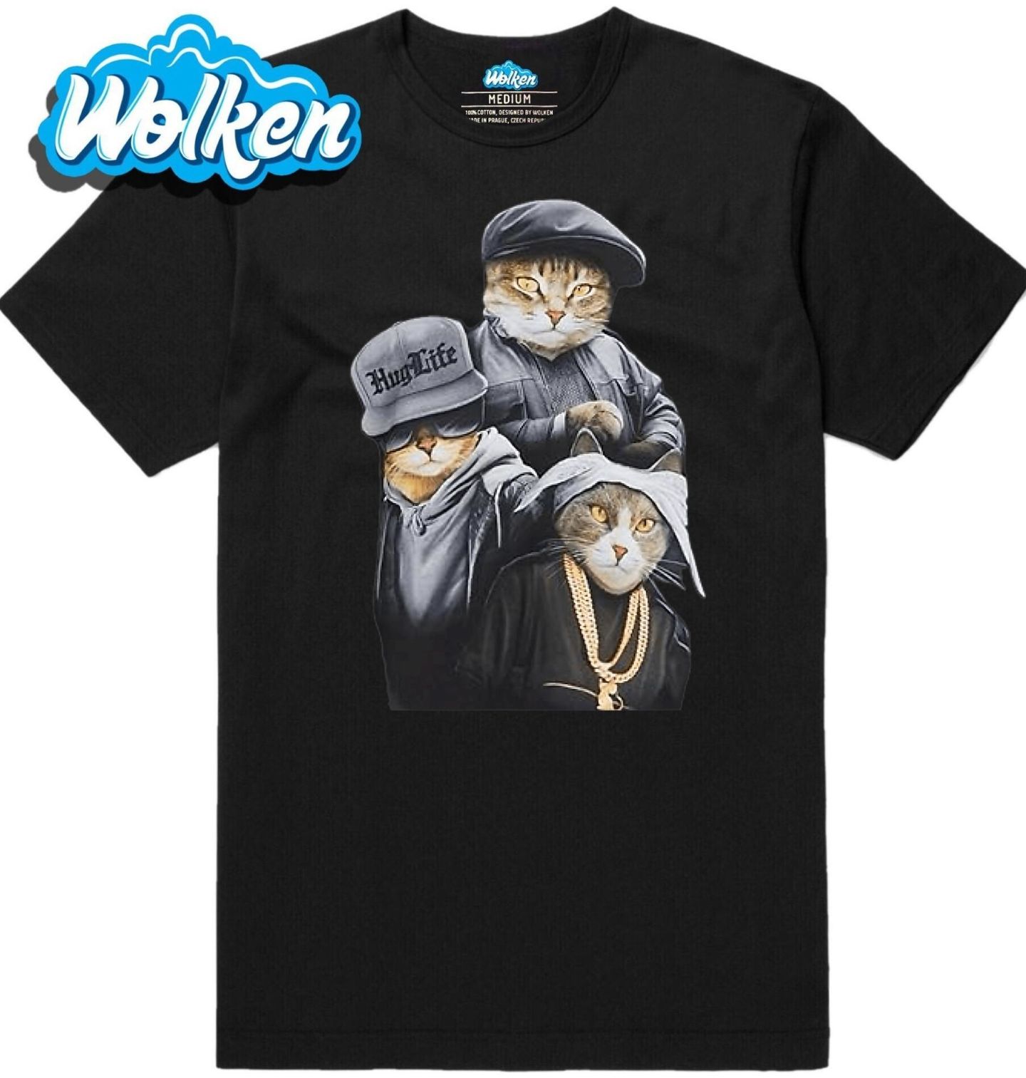 Pánské tričko Kočičí Gangsteři Hug Life.jpg