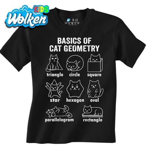 Obrázek produktu Dětské tričko Základy Kočičí Geometrie