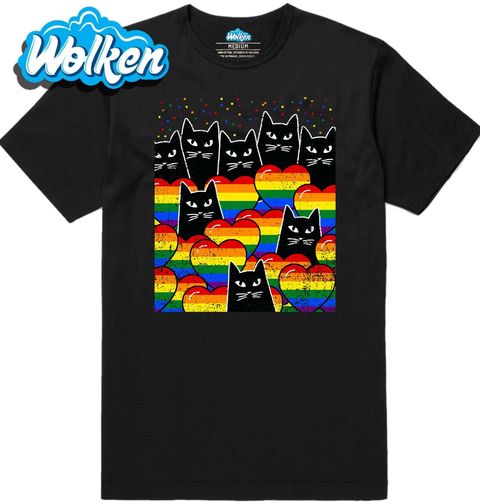 Obrázek produktu Pánské tričko Kočičí Gay Pride