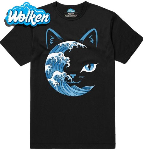 Obrázek produktu Pánské tričko Kočičí Velká vlna u Kanagawy