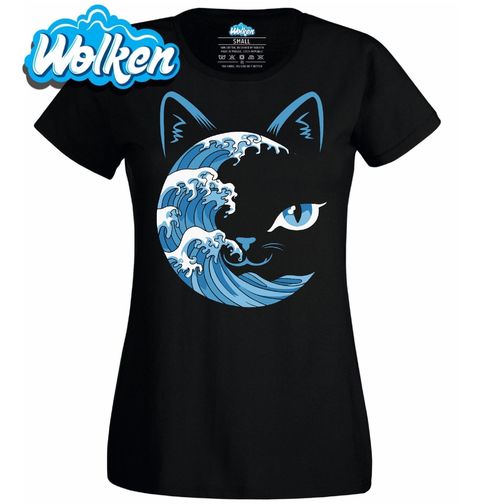 Obrázek produktu Dámské tričko Kočičí Velká vlna u Kanagawy