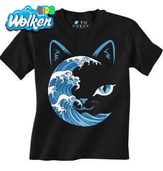 Dětské tričko Kočičí Velká vlna u Kanagawy.jpg