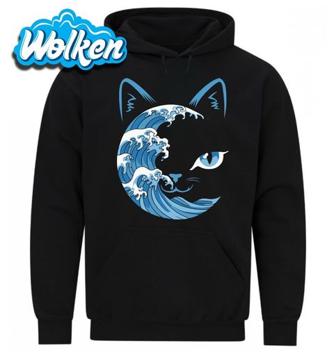 Obrázek produktu Pánská mikina Kočičí Velká vlna u Kanagawy