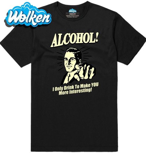 Obrázek produktu Pánské tričko „Alkohol piju pouze proto, aby si byl zajímavější!“