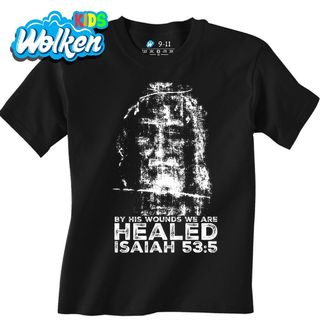 Dětské tričko Turínské plátno By His Wounds We Are Healed Isaiah 53_5.jpg