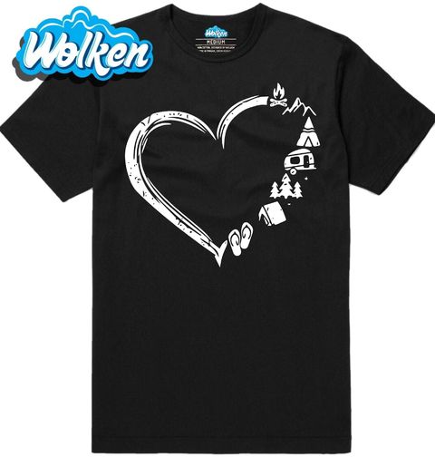 Obrázek produktu Pánské tričko Srdce Kempaře Camping Love Heart