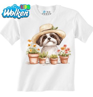 Dětské tričko Zahradní Shih-Tzu v Klobouku.jpg