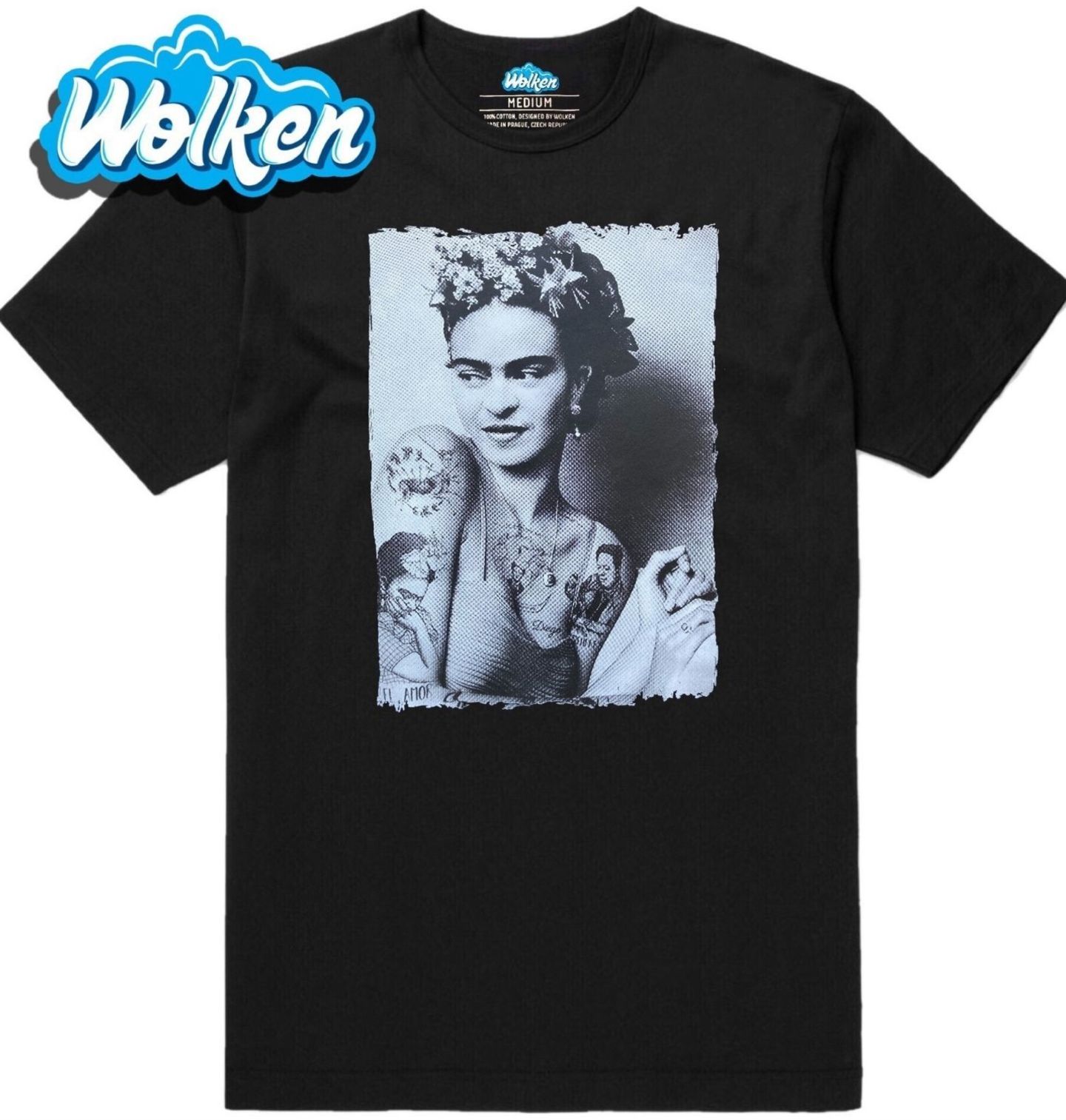Pánské tričko Potetovaná Frida Kahlo (Skladem S-5XL).jpg